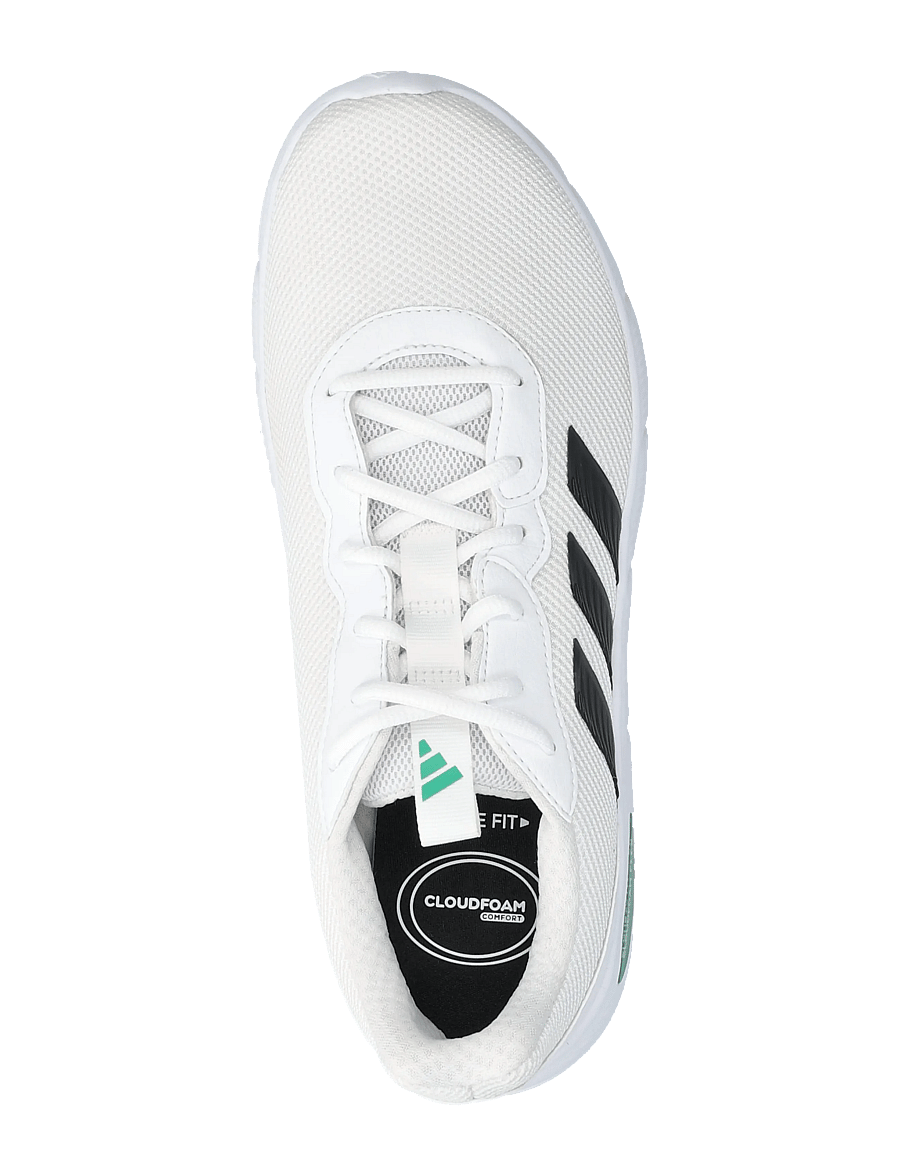 adidas Sportswear - CLOUDFOAM FLEX - LACES - niedriger schnitt - ftwwht/cblack/cougrn - 3