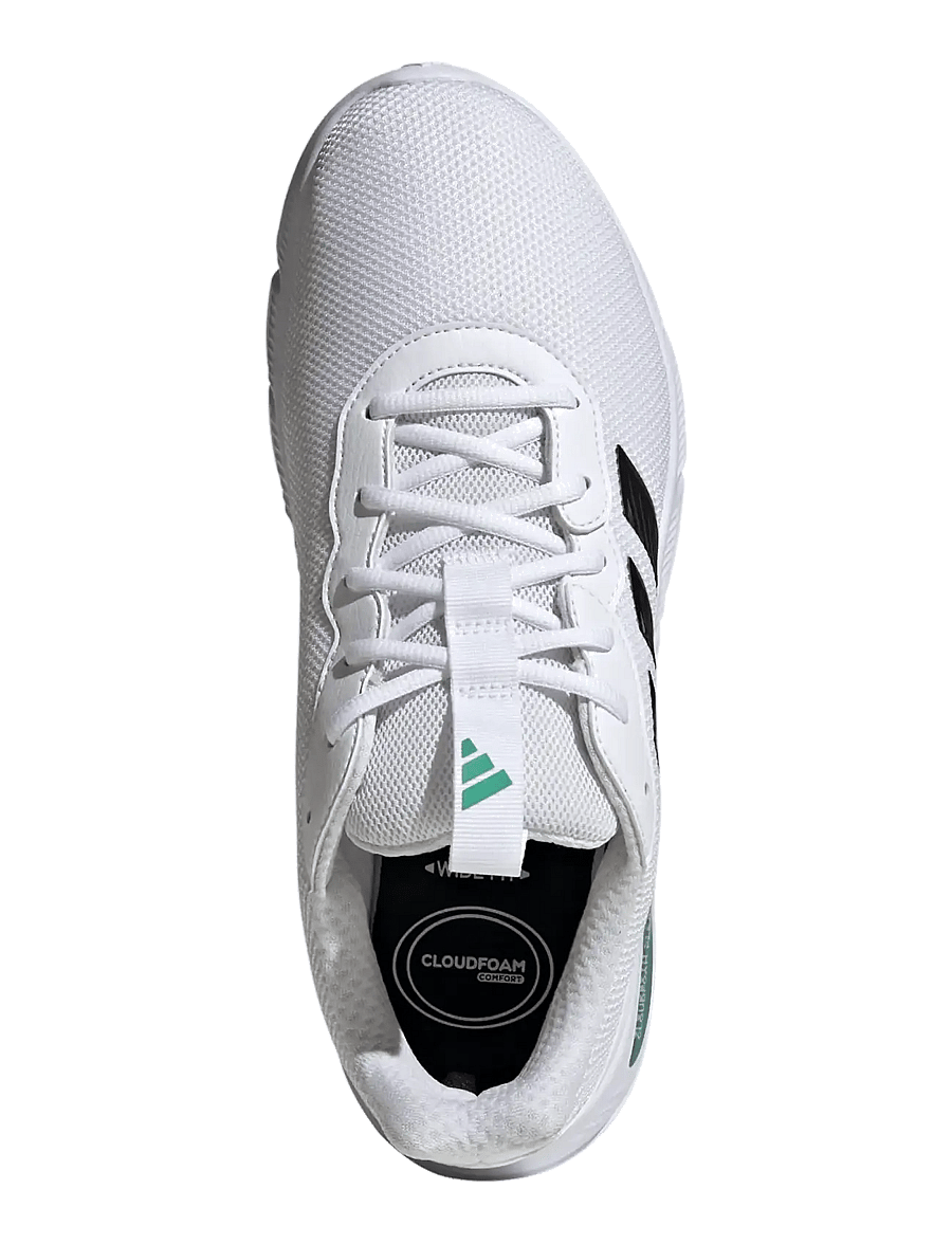 adidas Sportswear - CLOUDFOAM FLEX - LACES - niedriger schnitt - ftwwht/cblack/cougrn - 4