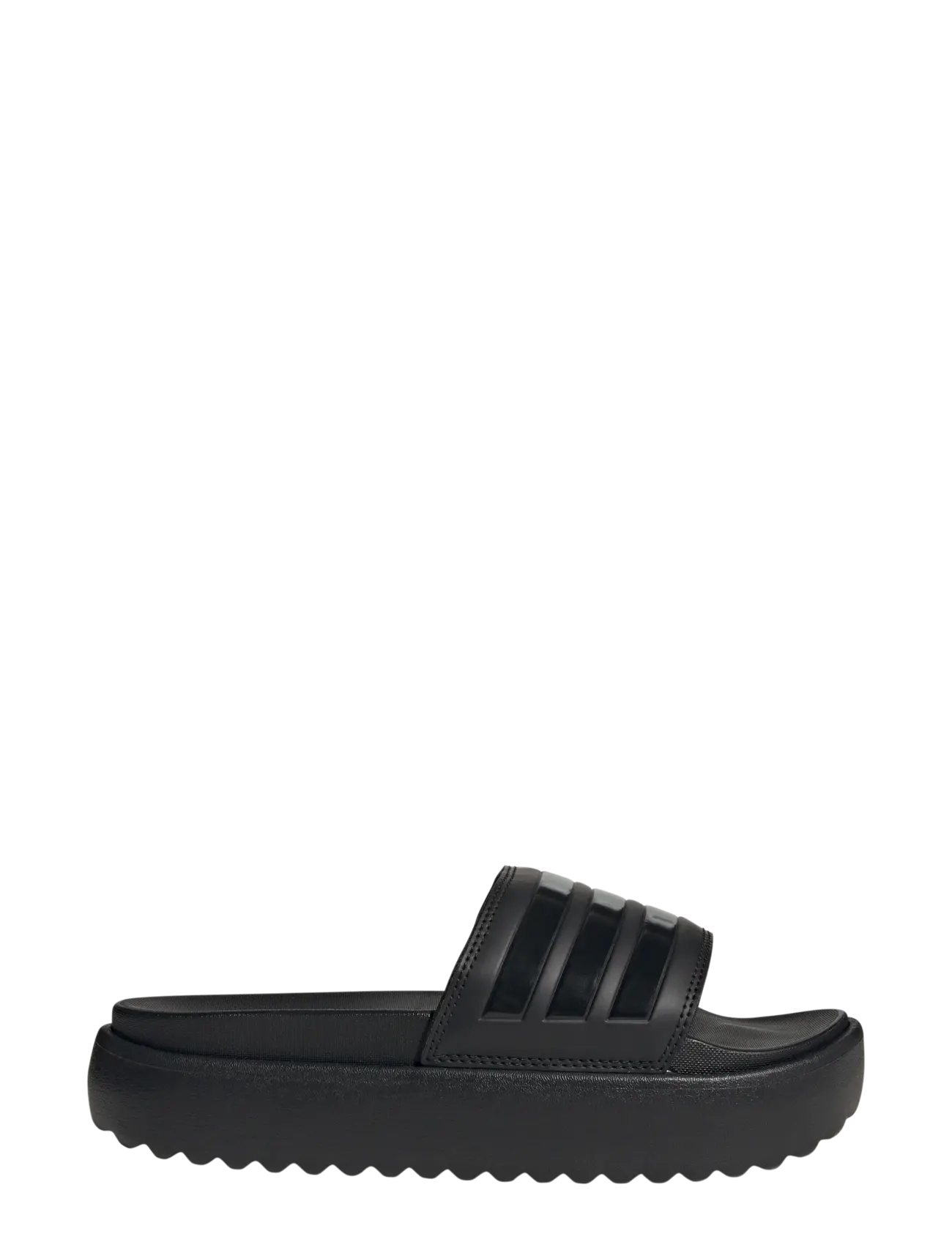 adidas Sportswear - ADILETTE PLATFORM - basutės ir šlepetės - cblack/cblack/cblack - 1