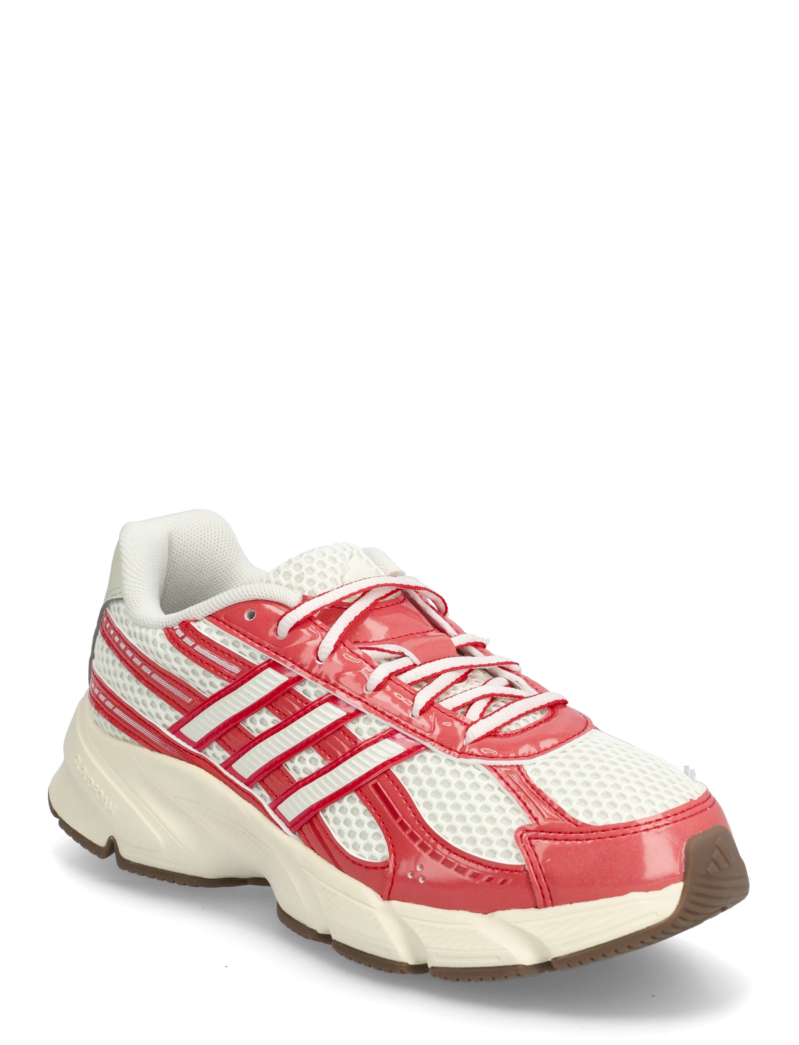 adidas Sportswear TECHNOCHAOS 2000 - Sport shoes - OWHITE/PEAMET/BETSCA / red