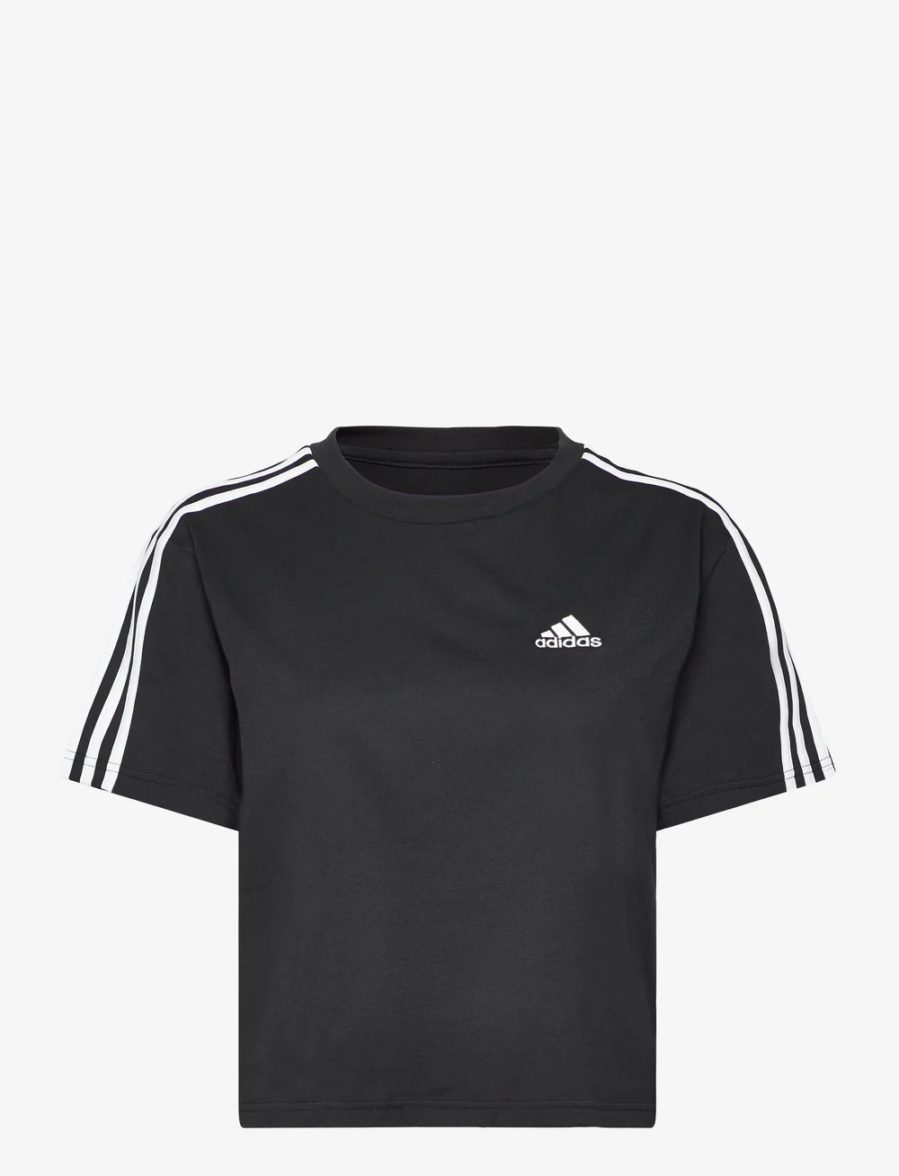 adidas Sportswear Essentials 3-stripes Single Jersey Crop Top - T-shirts &  Tops
