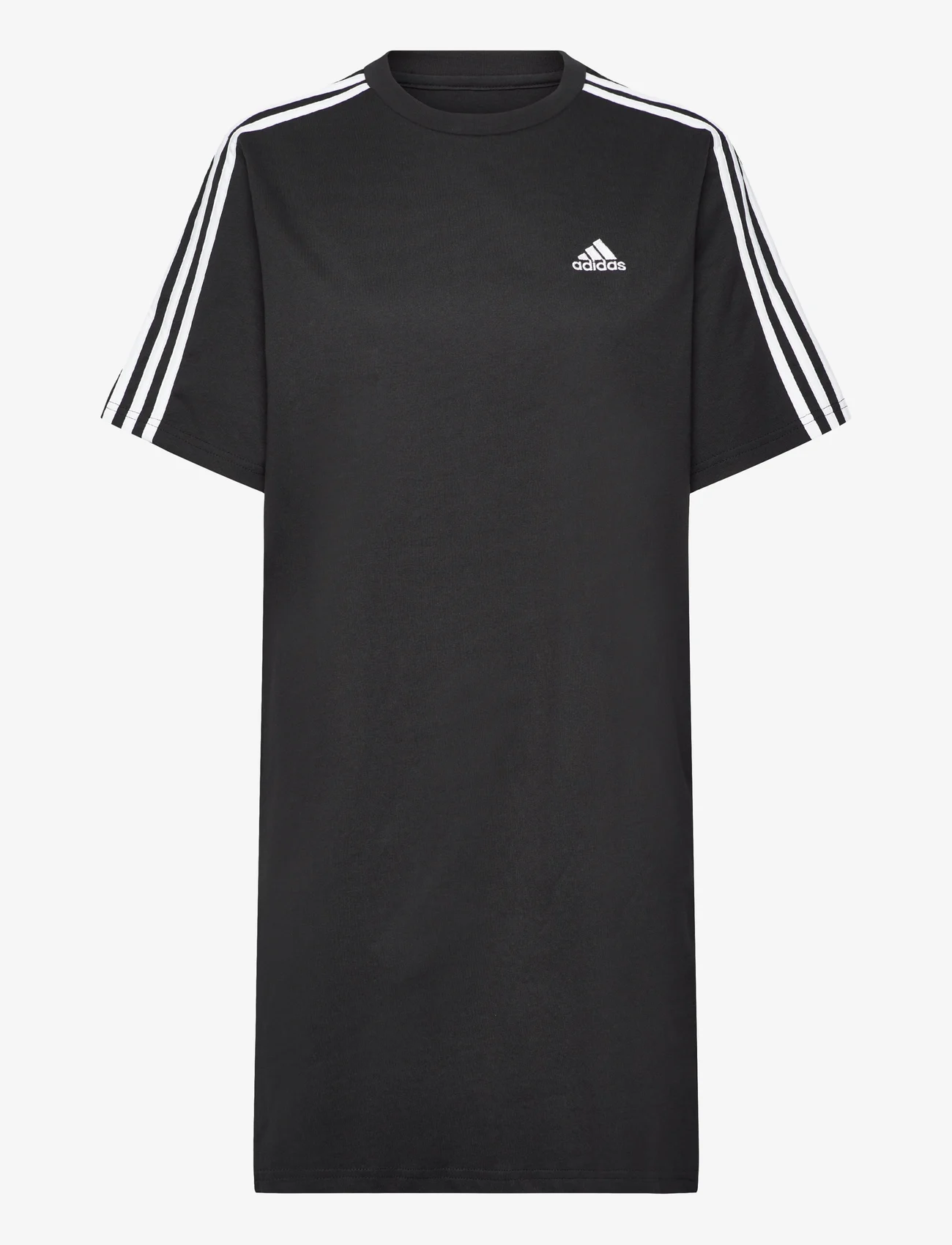 adidas Sportswear - ESSENTIALS 3-STRIPES SINGLE JERSEY BOYFRIEND TEE DRESS - alhaisimmat hinnat - black - 0