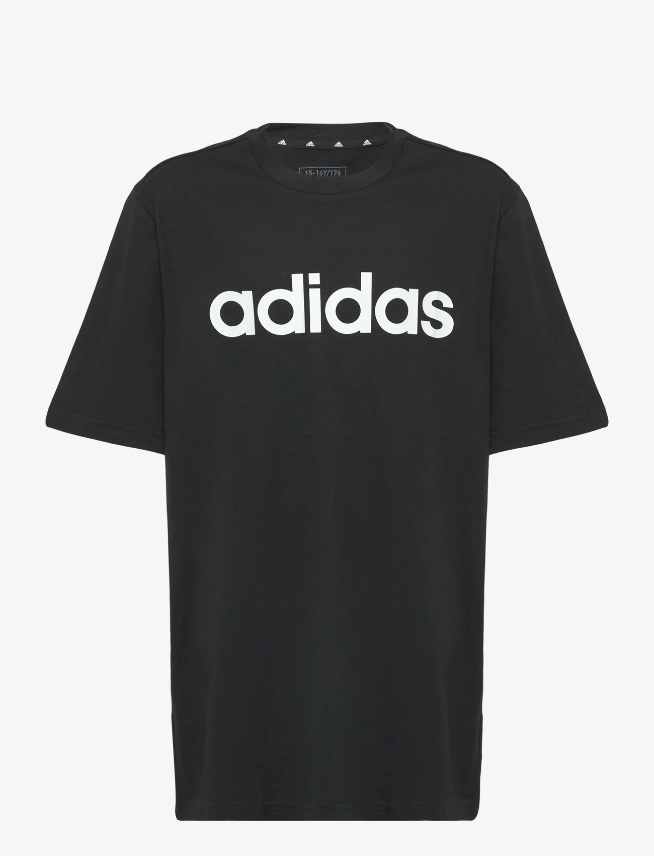 adidas Sportswear - U LIN TEE - short-sleeved t-shirts - black/white - 0