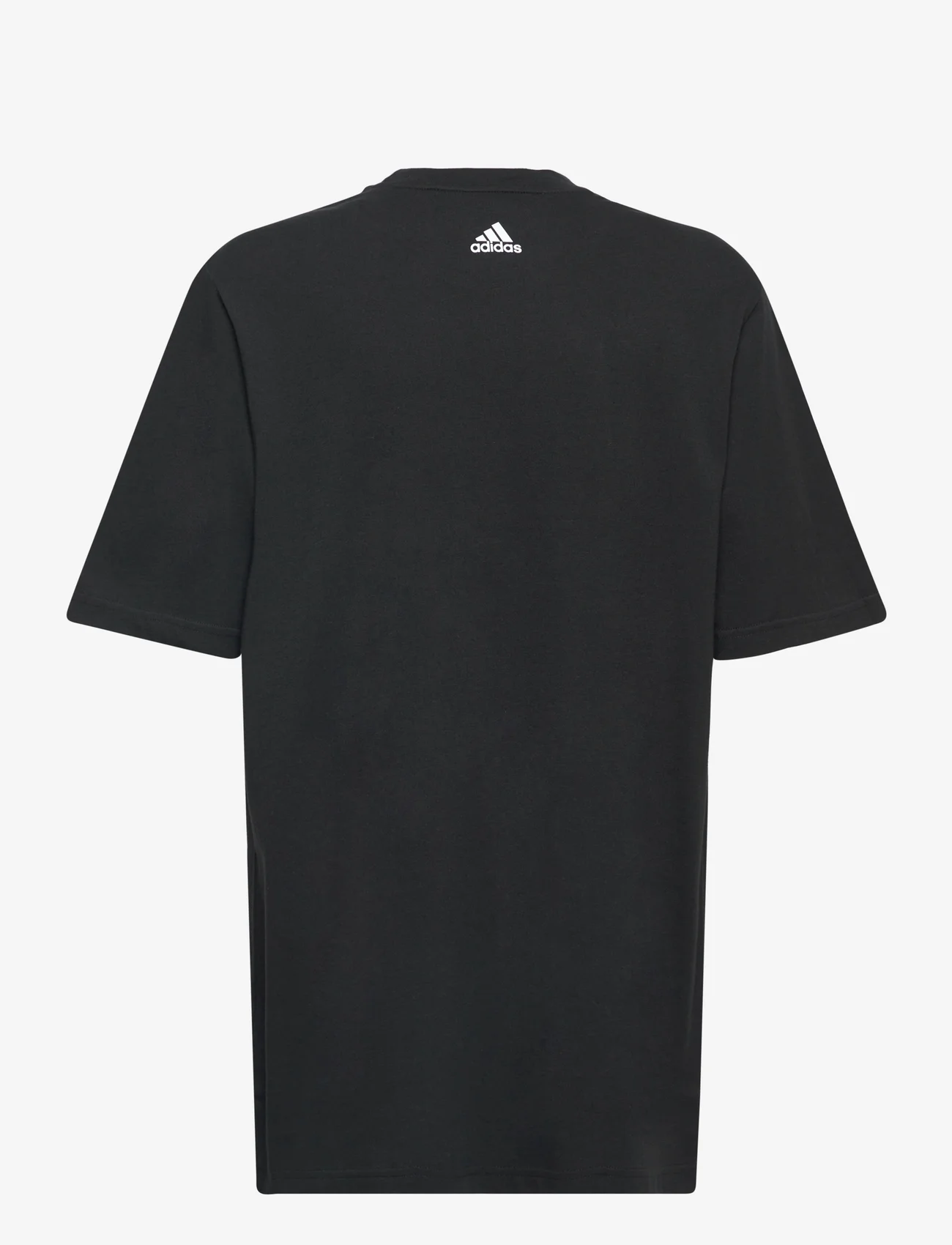 adidas Sportswear - U LIN TEE - short-sleeved t-shirts - black/white - 1