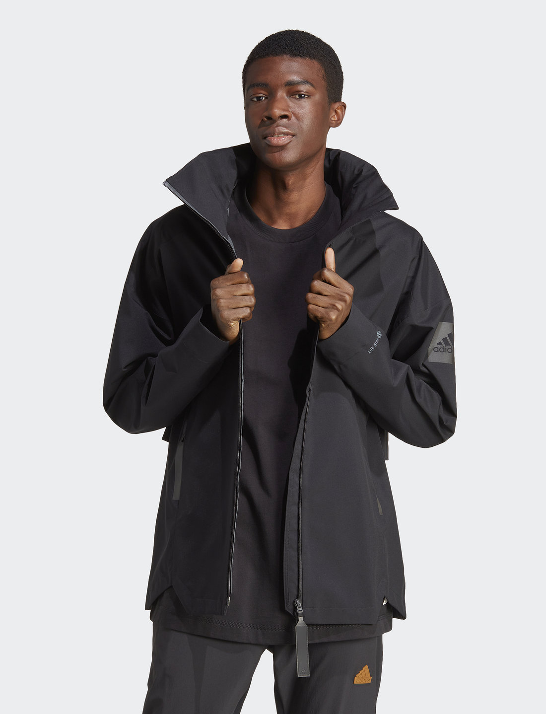 Adidas long rain jacket best sale