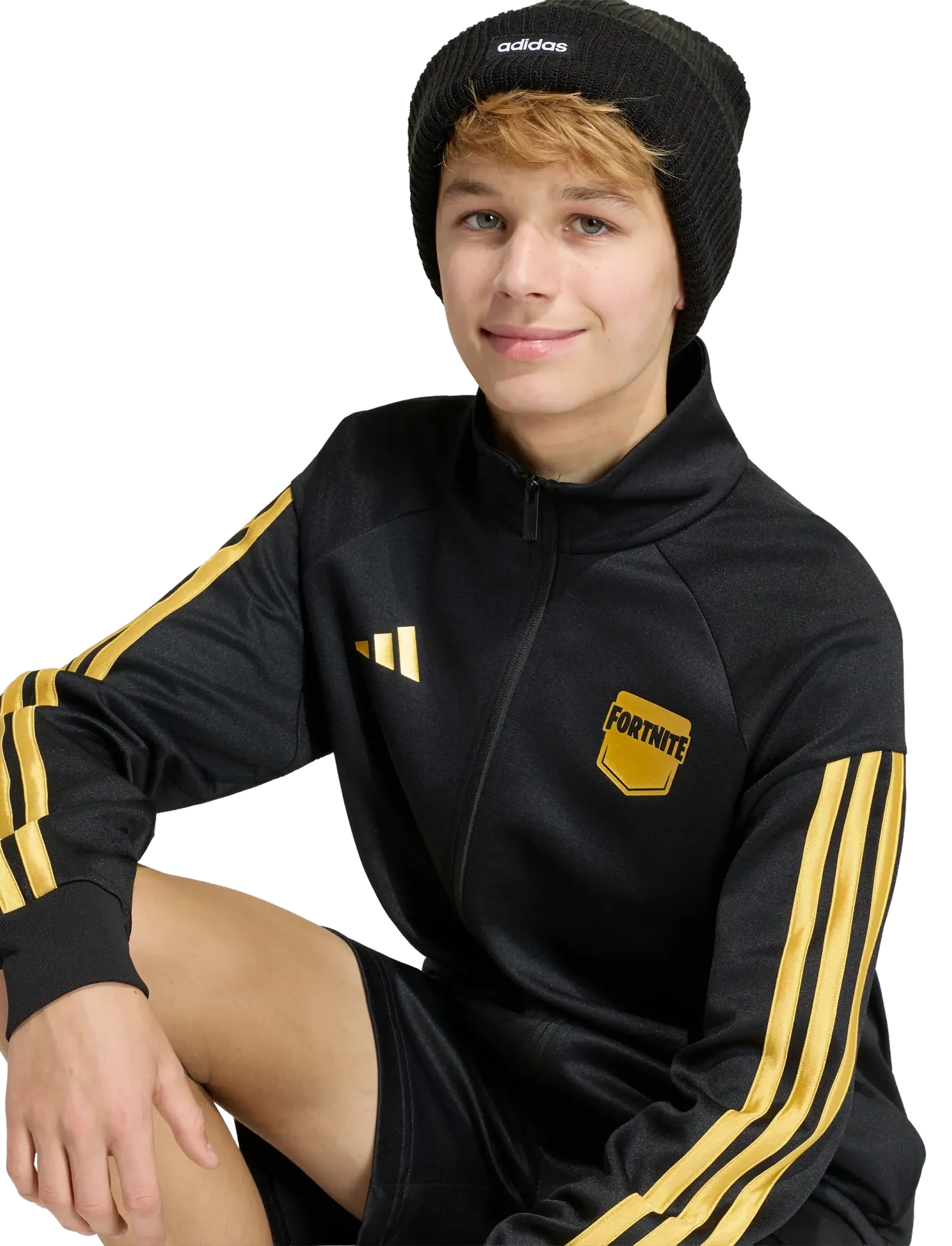 adidas Sportswear - J FN TT - black/goldmt - 3