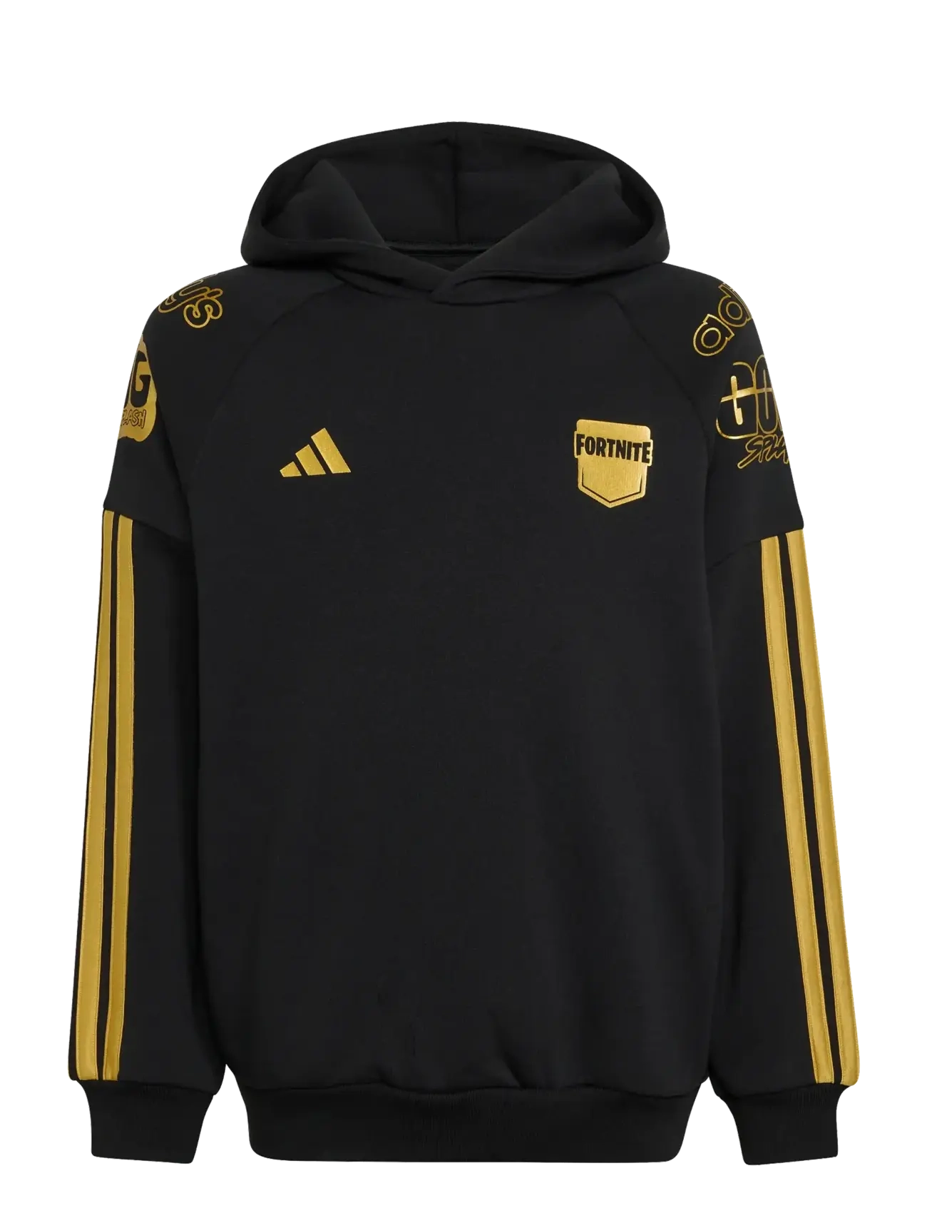 adidas Sportswear J FN HD - adidas - BLACK/GOLDMT / black