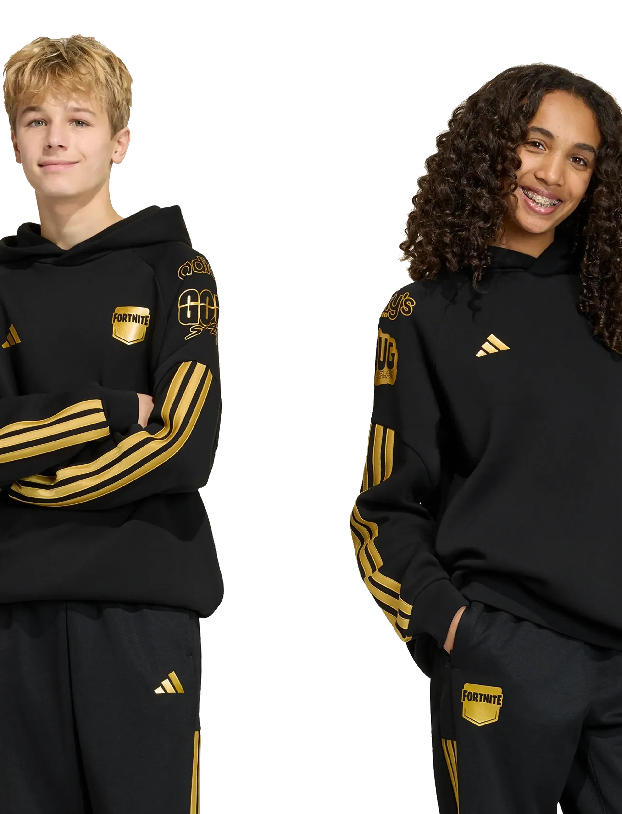 adidas Sportswear - J FN HD - black/goldmt - 2