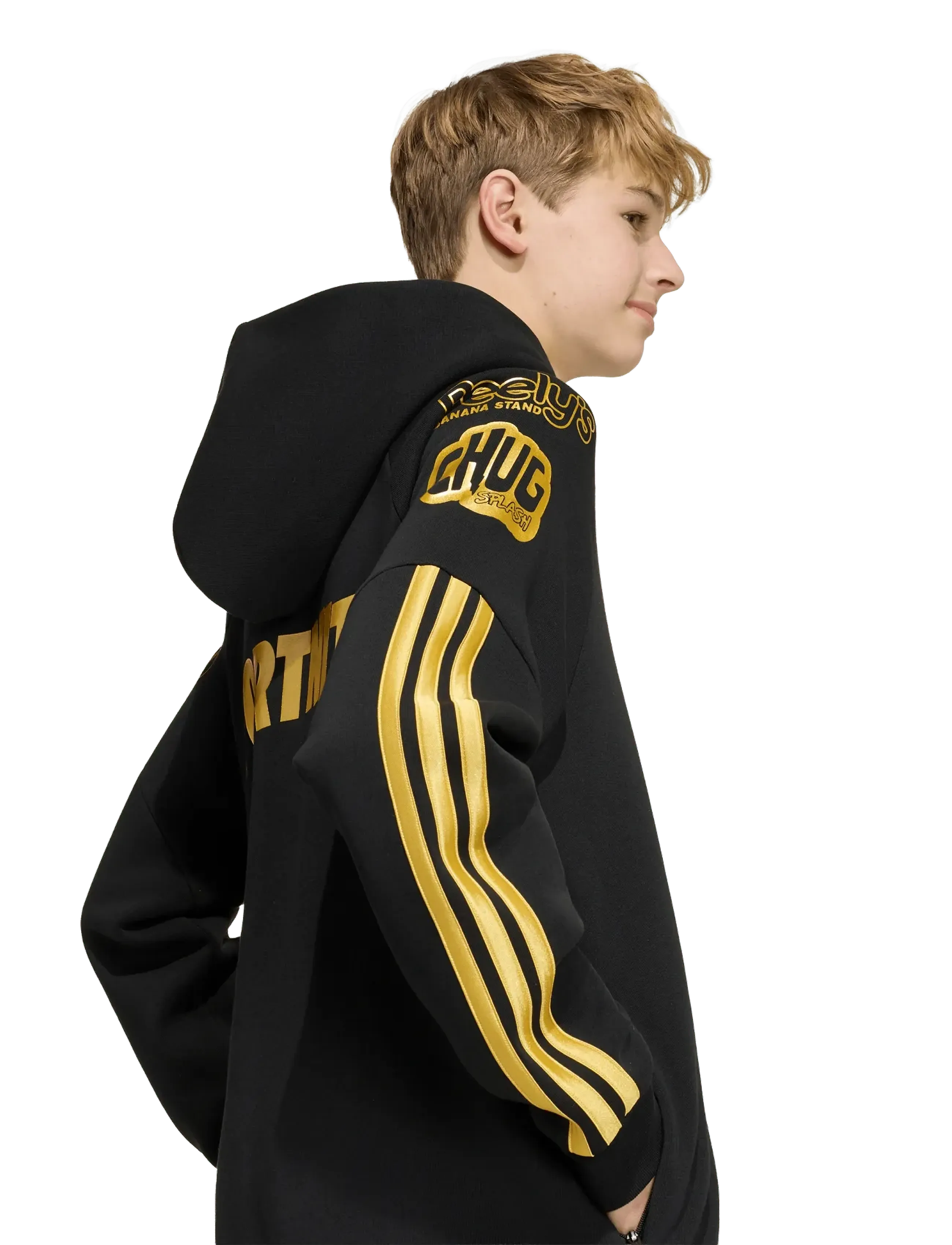 adidas Sportswear - J FN HD - black/goldmt - 3