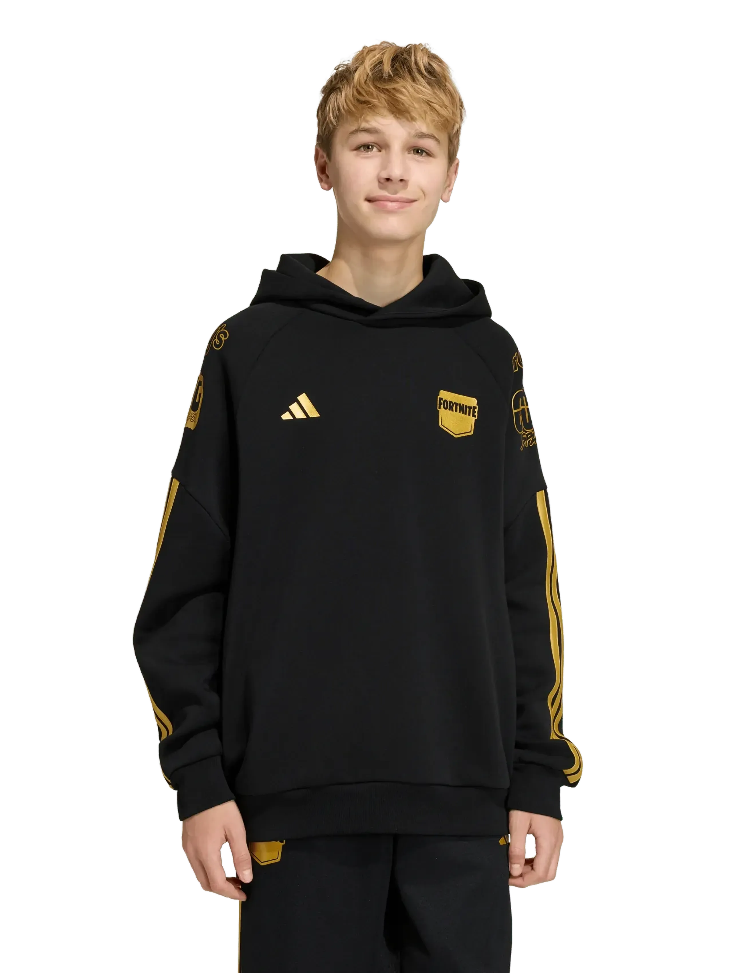 adidas Sportswear - J FN HD - black/goldmt - 4