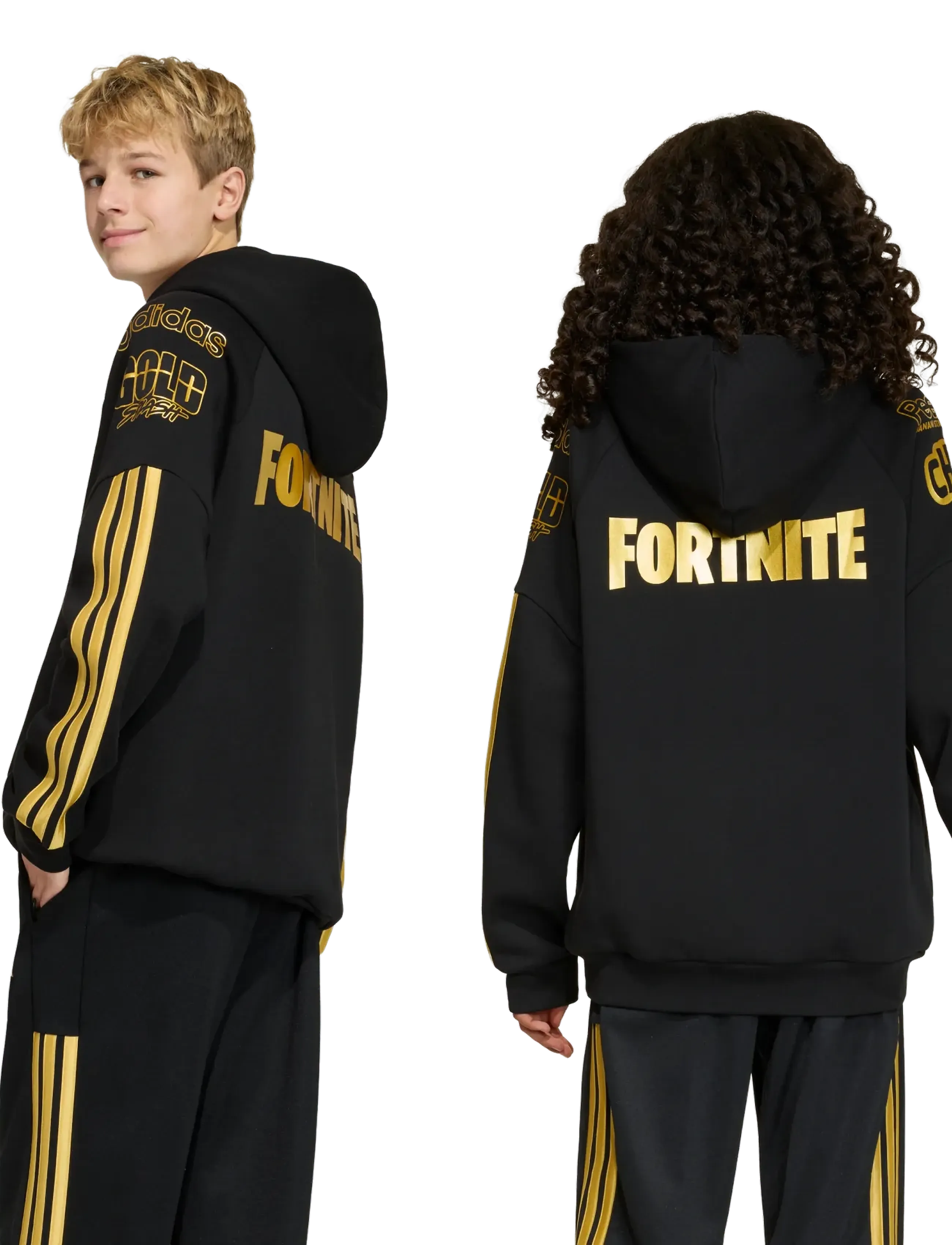 adidas Sportswear - J FN HD - black/goldmt - 5