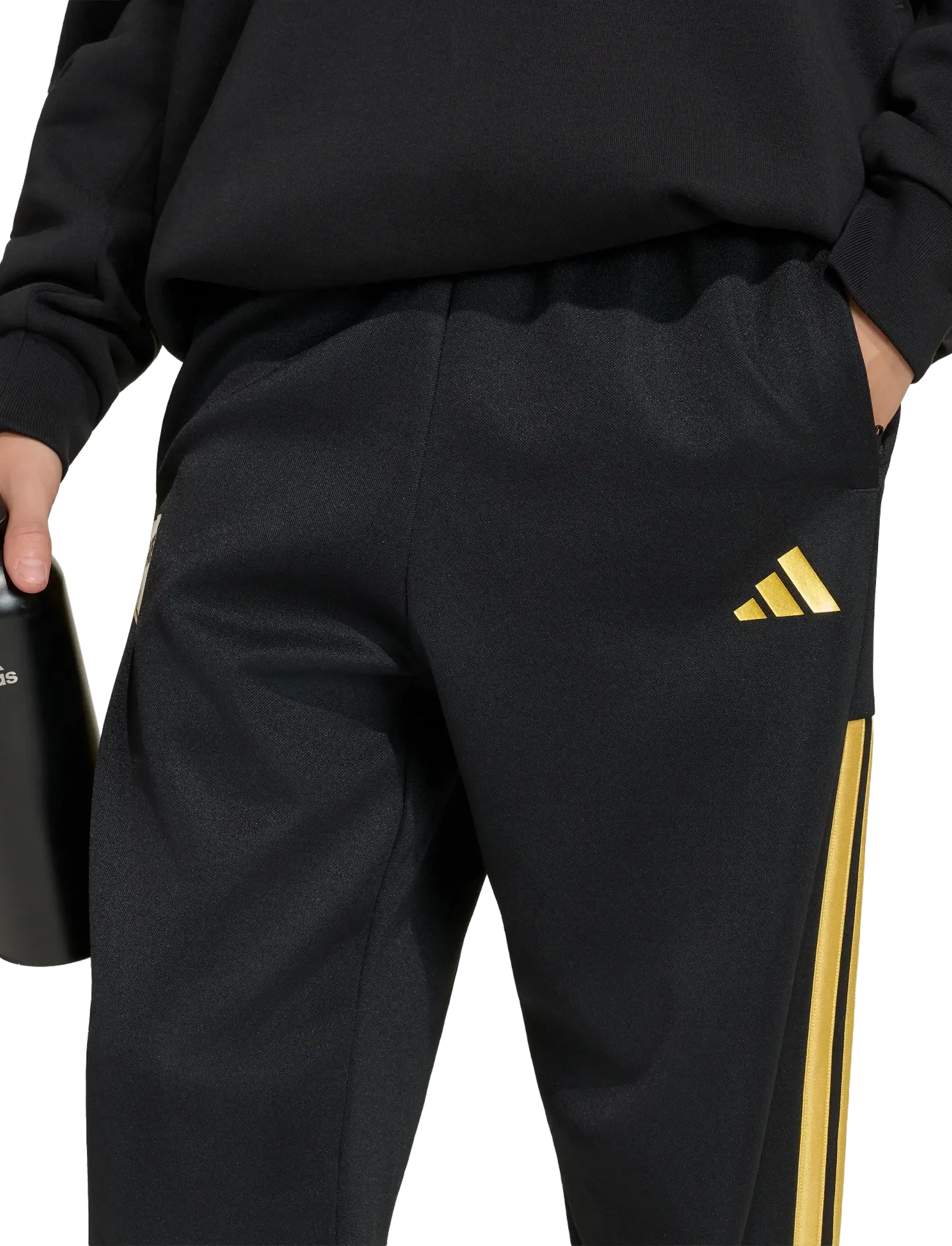adidas Sportswear - J FN PNTS - sweatpants - black/goldmt - 5