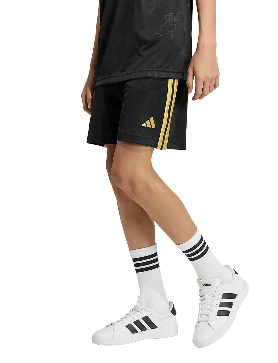 adidas Sportswear - J FN SHRT - sportimise püksid - black/goldmt - 4