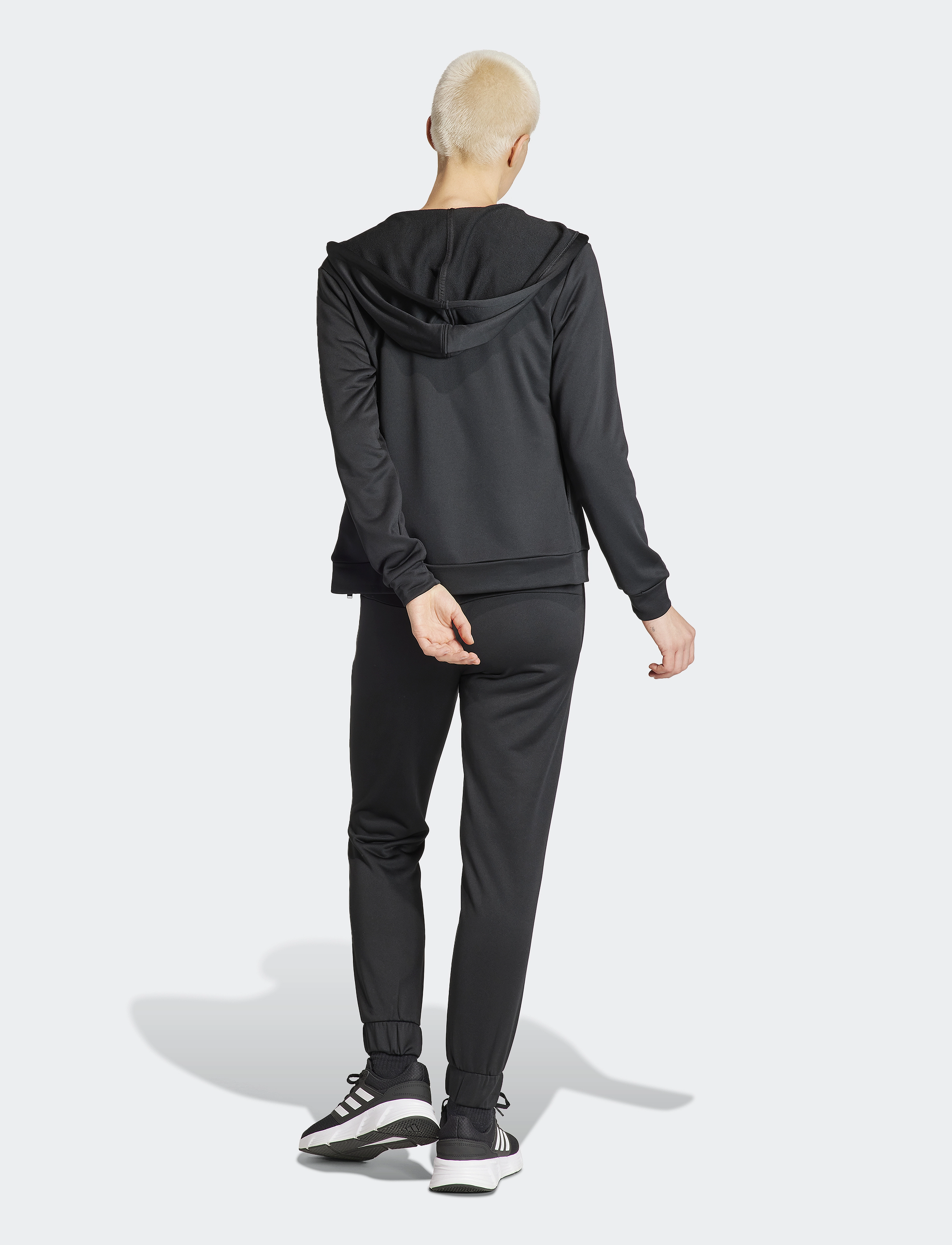adidas Sportswear - W LINEAR TS - black/white - 5