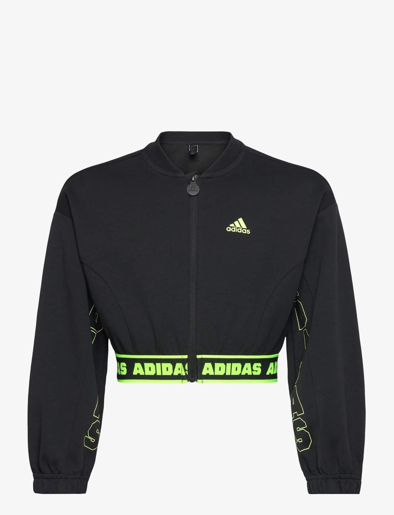 adidas Sportswear - JG D CROP BMBER - outdoor - black/carbon/luclem - 0