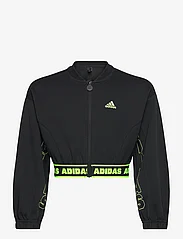 adidas Sportswear - JG D CROP BMBER - frühlingsjacken - black/carbon/luclem - 0