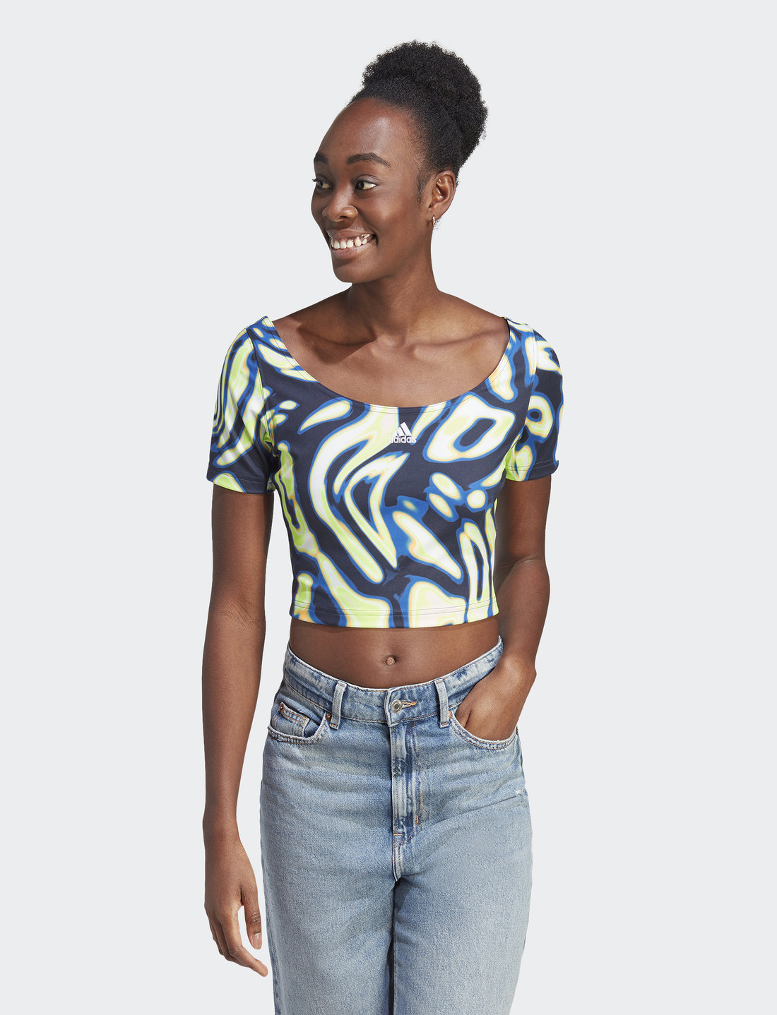 Bauchfreies adidas top on sale