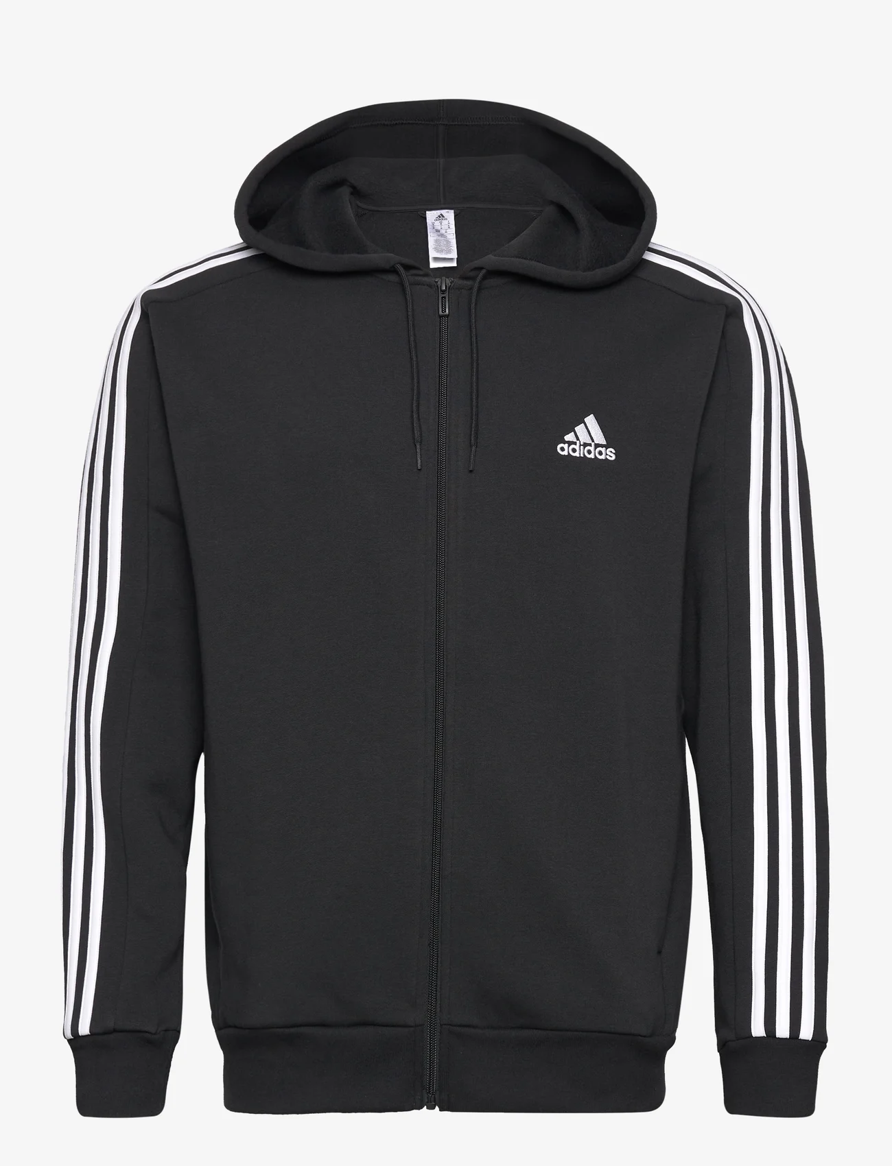 adidas Sportswear - M 3S FL FZ HD - hoodies - black - 0