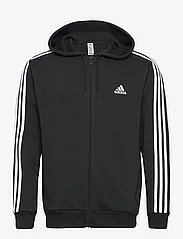 adidas Sportswear - M 3S FL FZ HD - hoodies - black - 0