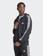 adidas Sportswear - M 3S FL FZ HD - hoodies - black - 2