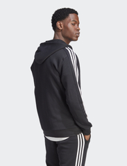 adidas Sportswear - M 3S FL FZ HD - hoodies - black - 3