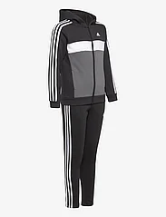 adidas Sportswear - J 3S TIB FL TS - joggingset - black/white/grefiv - 3
