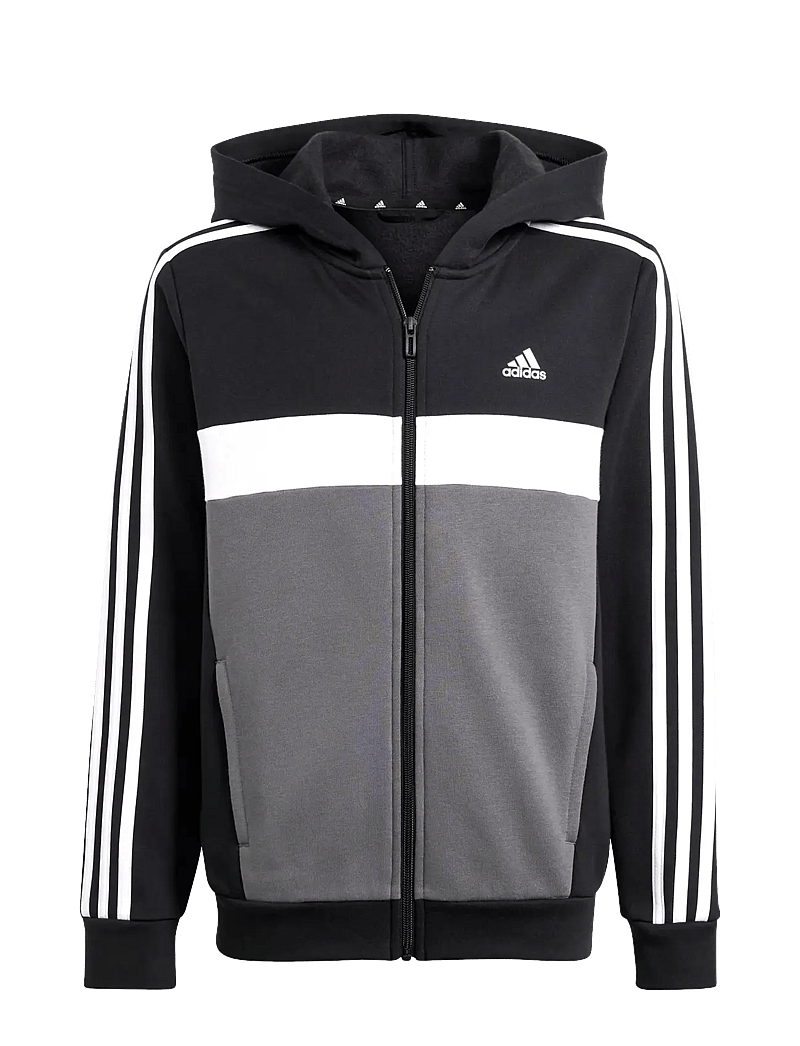 adidas Sportswear - J 3S TIB FL TS - black/white/grefiv - 3