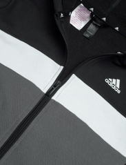 adidas Sportswear - J 3S TIB FL TS - tracksuits - black/white/grefiv - 6