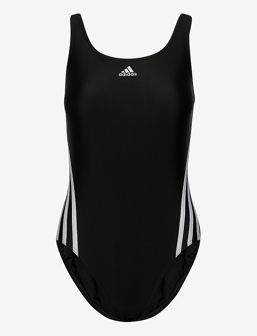 adidas Sportswear - ADIDAS 3 STRIPES SWIMSUIT - black/white - 1