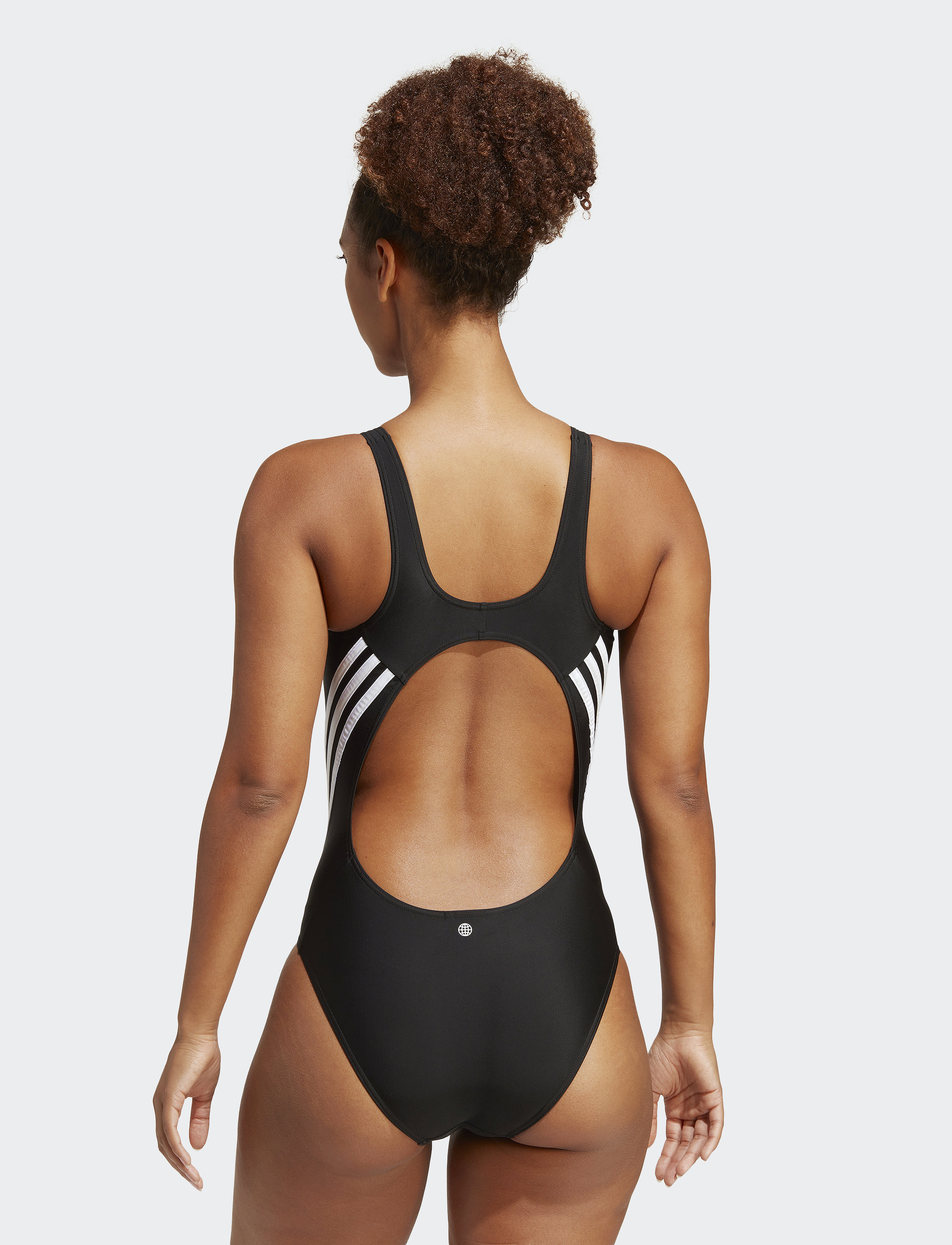 adidas Sportswear - ADIDAS 3 STRIPES SWIMSUIT - black/white - 3