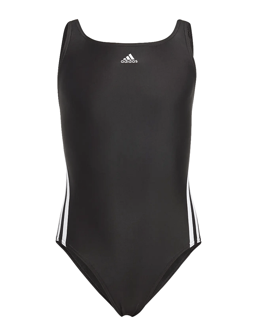 adidas Sportswear - 3S SWIMSUIT - zemākās cenas - black/white - 0
