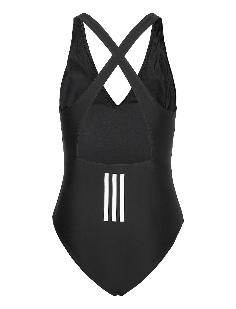 adidas Sportswear - ADIDAS 3 STRIPES SWIMSUIT - sportiga badkläder - black/white - 1