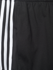adidas Sportswear - ESSENTIALS SINGLE JERSEY TAPERED OPEN HEM 3-STRIPES PANTS - treningsbukser - black/white - 7