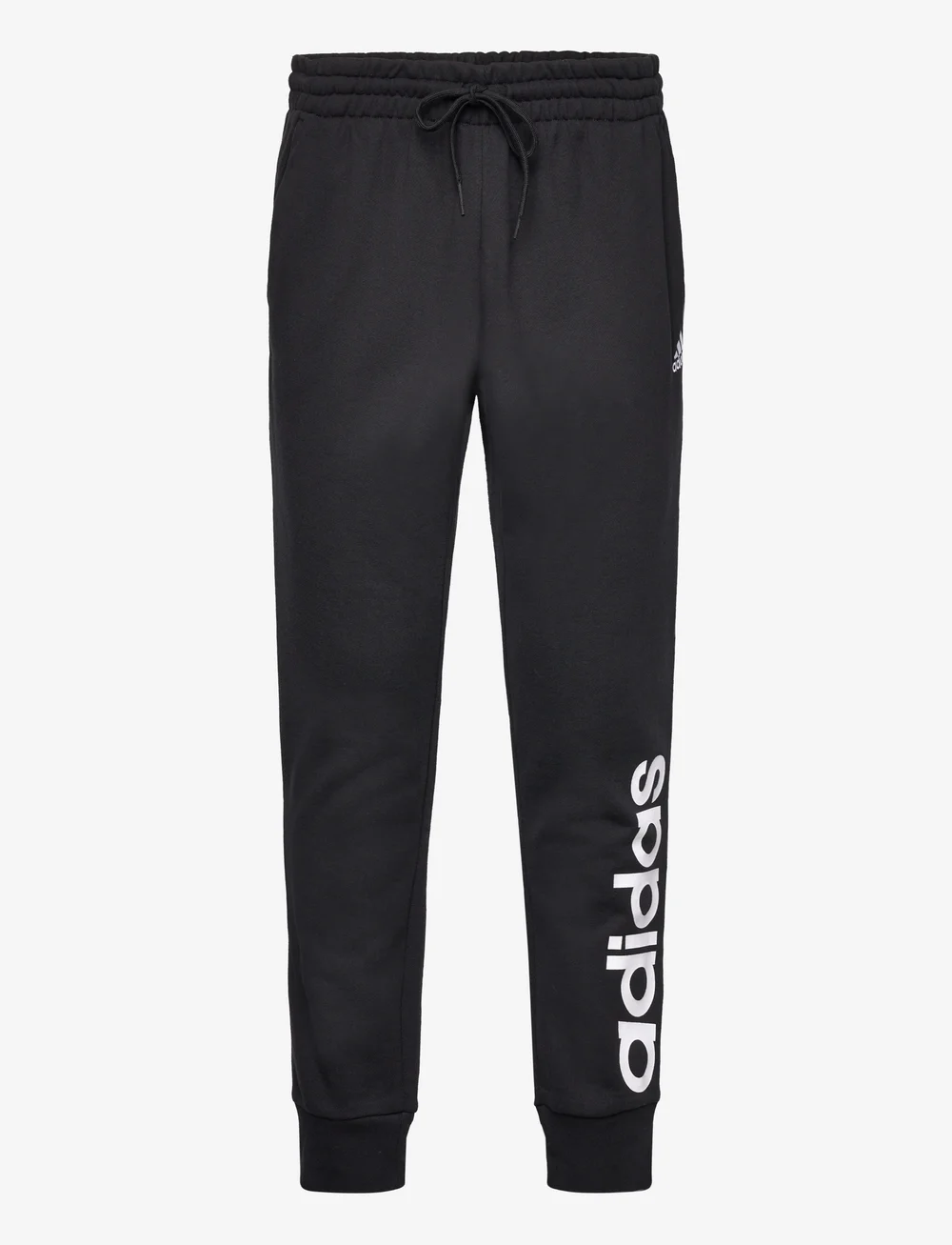 adidas Sportswear - ESSENTIALS FRENCH TERRY TAPERED ELASTICATED CUFF LOGO PANTS - trainingsbroek - black - 1