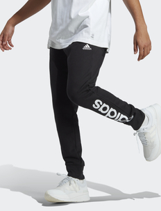 ESSENTIALS FRENCH TERRY TAPERED ELASTICATED CUFF LOGO PANTS, adidas Sportswear