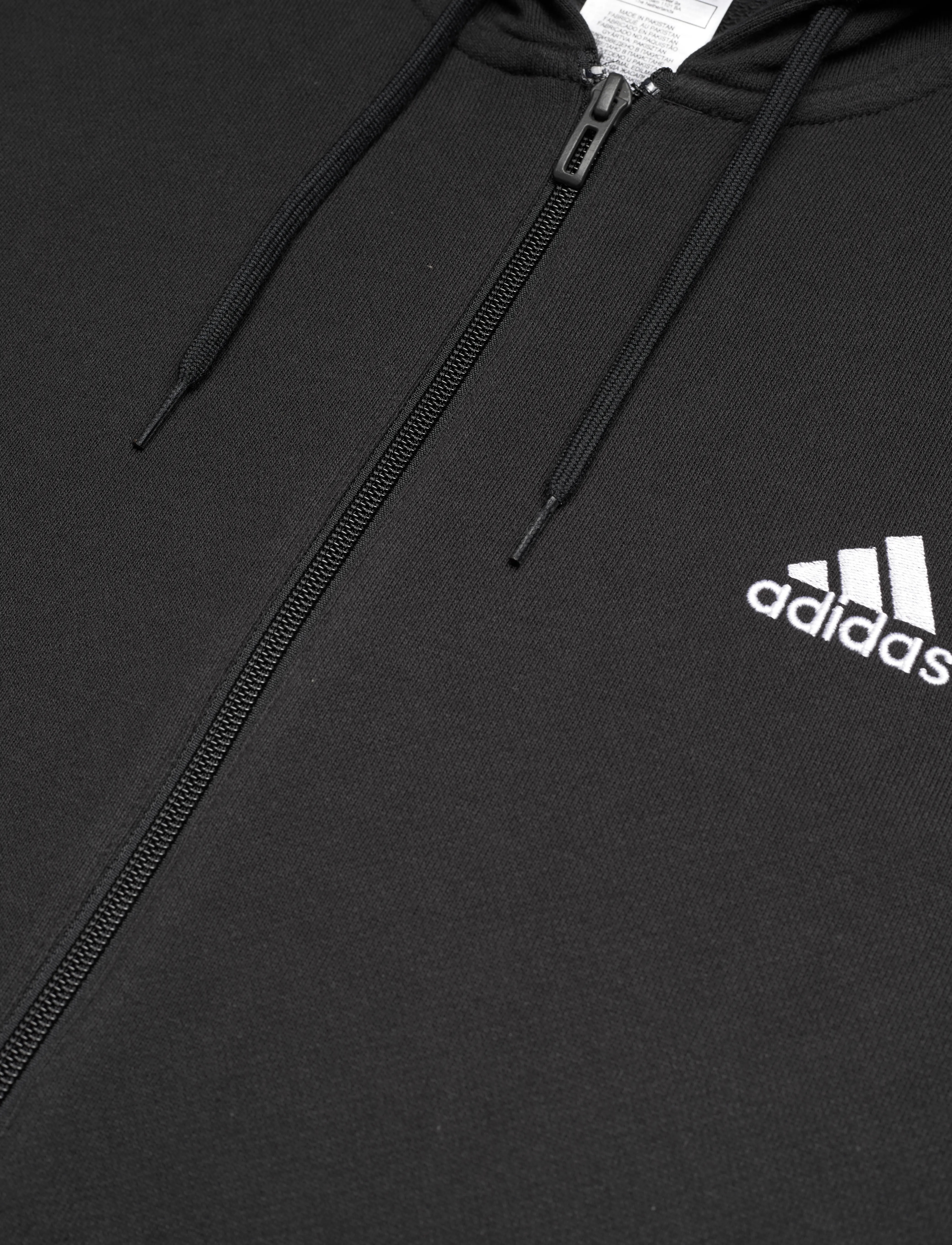 adidas Sportswear - M 3S FT FZ HD - black/white - 2