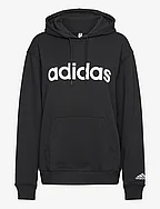 ESSENTIALS LINEAR FRENCH TERRY HOODIE - BLACK/WHITE