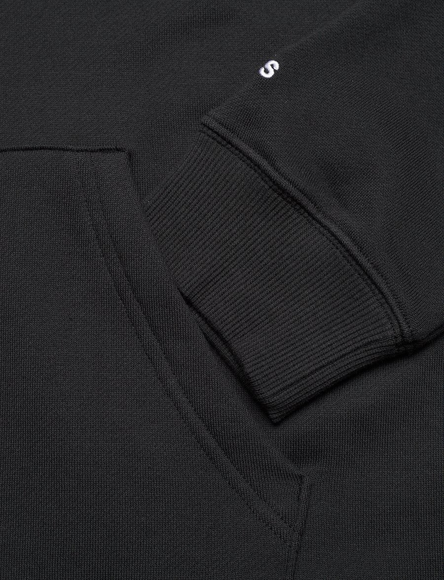 adidas Sportswear - W LIN FT HD - huvtröjor - black/white - 3