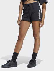 adidas Sportswear - Essentials Linear French Terry Shorts - sweatshorts - black/white - 0
