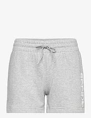adidas Sportswear - W LIN FT SHO - sweat shorts - mgreyh/white - 0