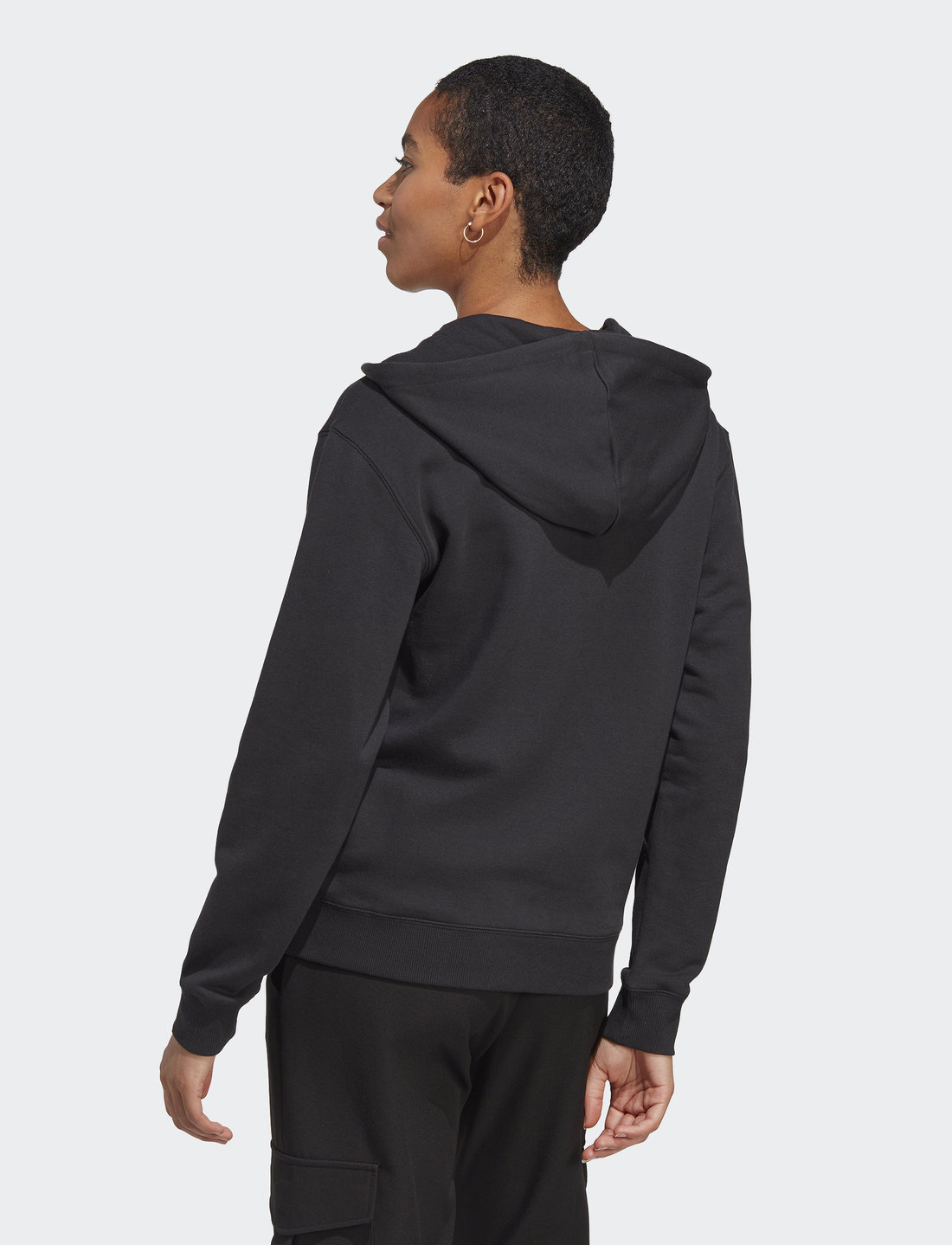 Adidas essentials linear full top zip hoodie