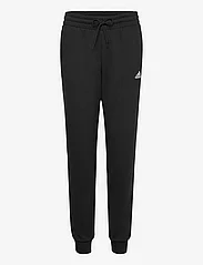 adidas Sportswear - ESSENTIALS LINEAR FRENCH TERRY CUFFED PANT - byxor - black/white - 1