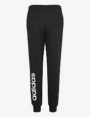 adidas Sportswear - ESSENTIALS LINEAR FRENCH TERRY CUFFED PANT - byxor - black/white - 2