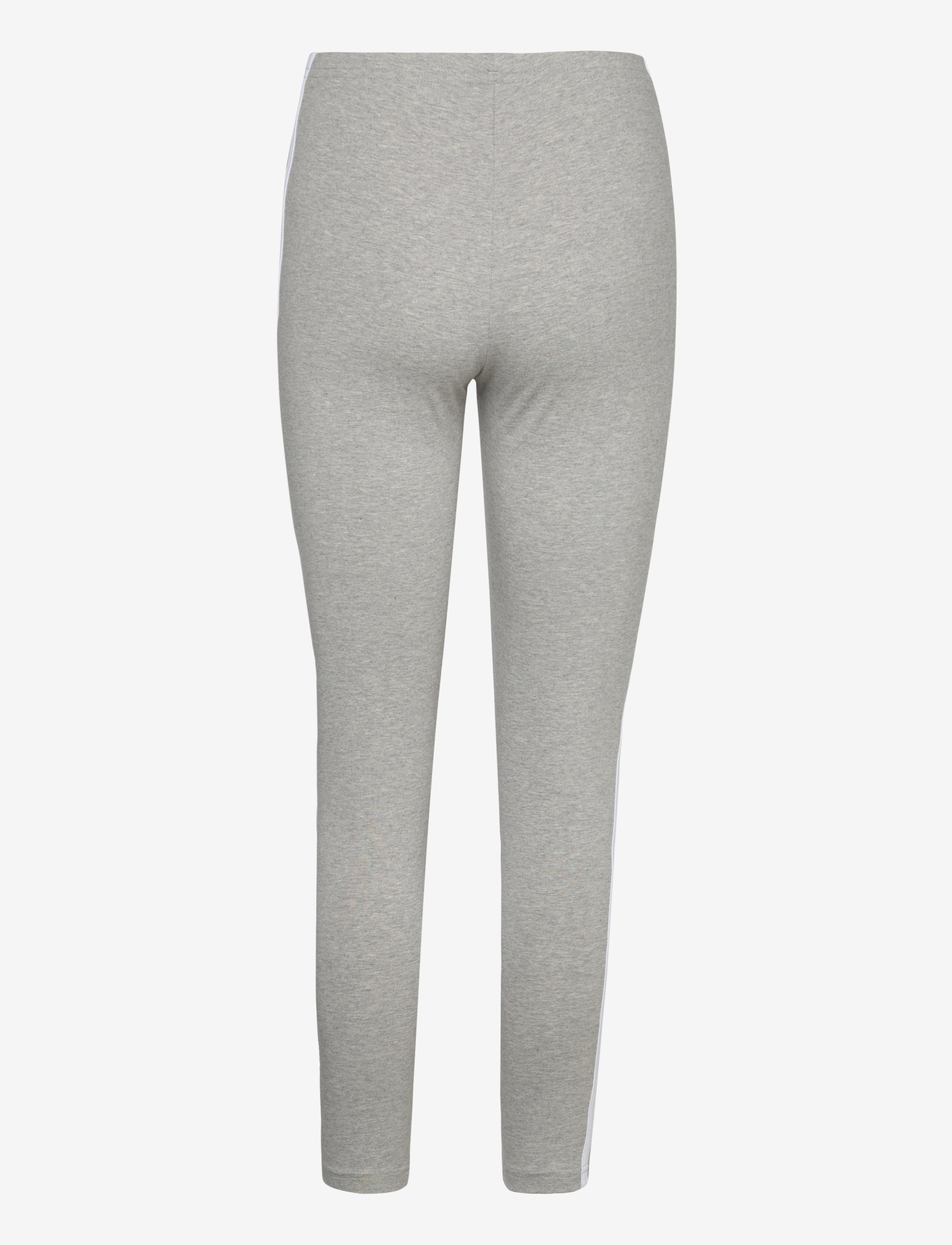 adidas Sportswear - Essentials 3-Stripes High-Waisted Single Jersey Leggings - mgreyh/white - 1