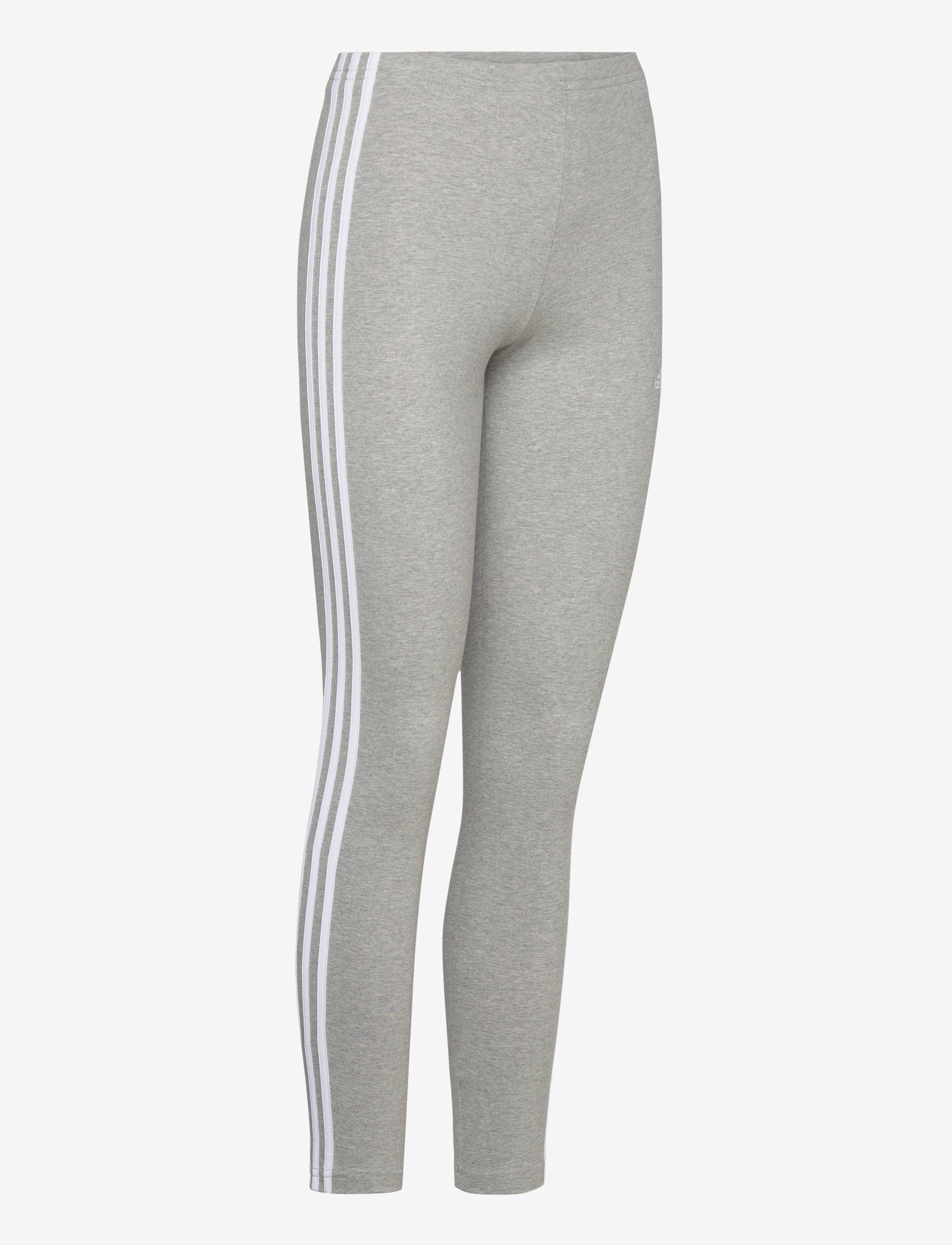 adidas Sportswear - Essentials 3-Stripes High-Waisted Single Jersey Leggings - mgreyh/white - 3