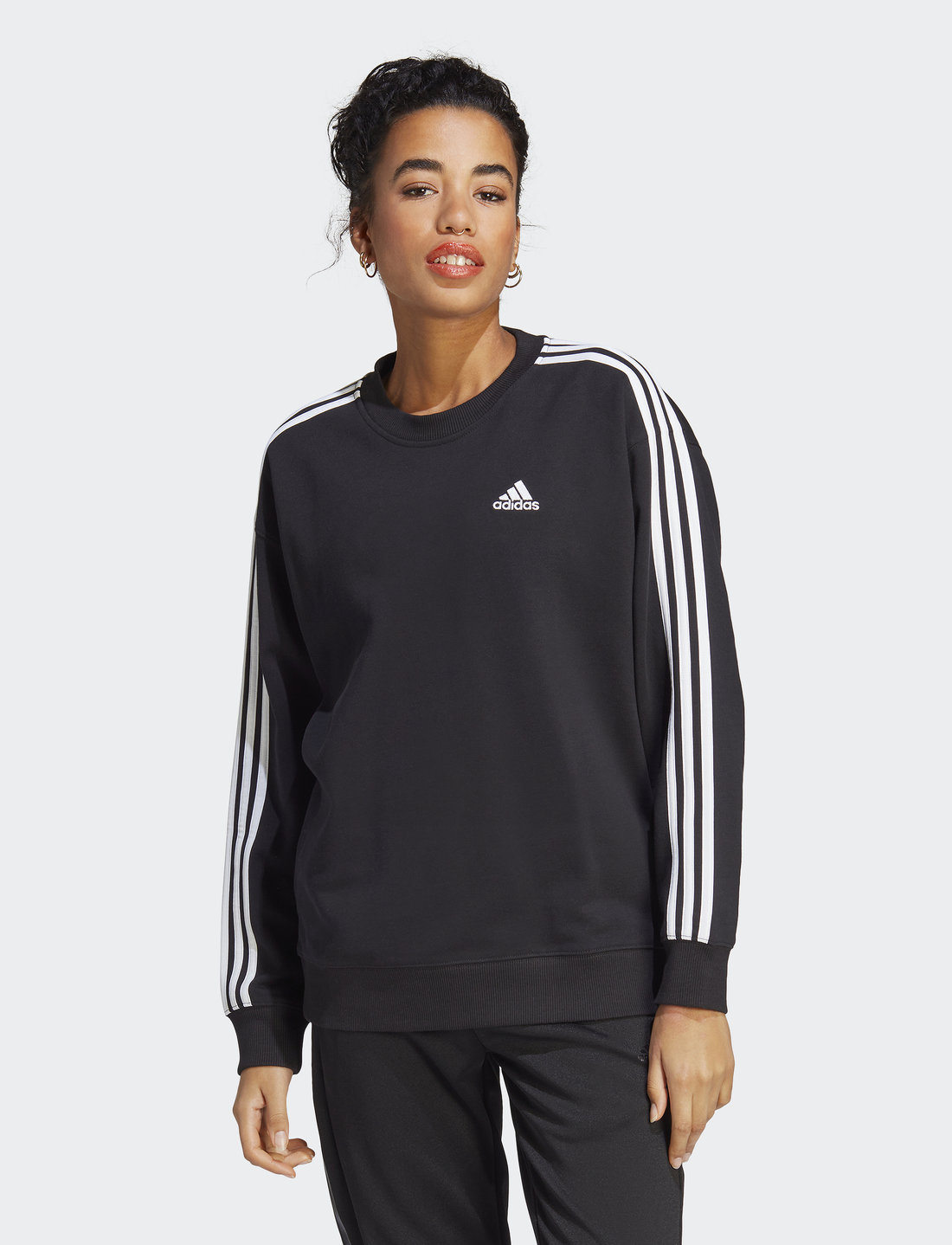 Adidas sweatshirt 3 stripes hotsell