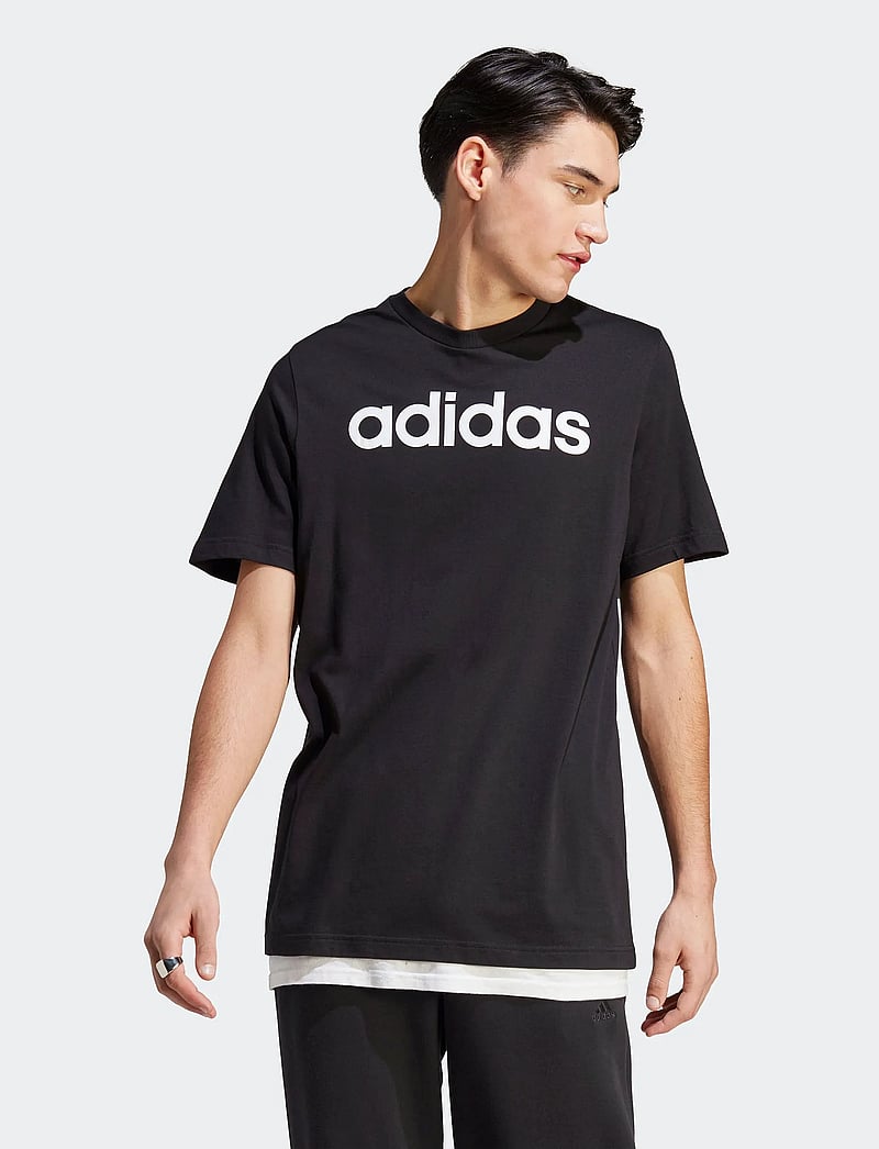 adidas Sportswear - M LIN SJ T - t-shirts - black - 0