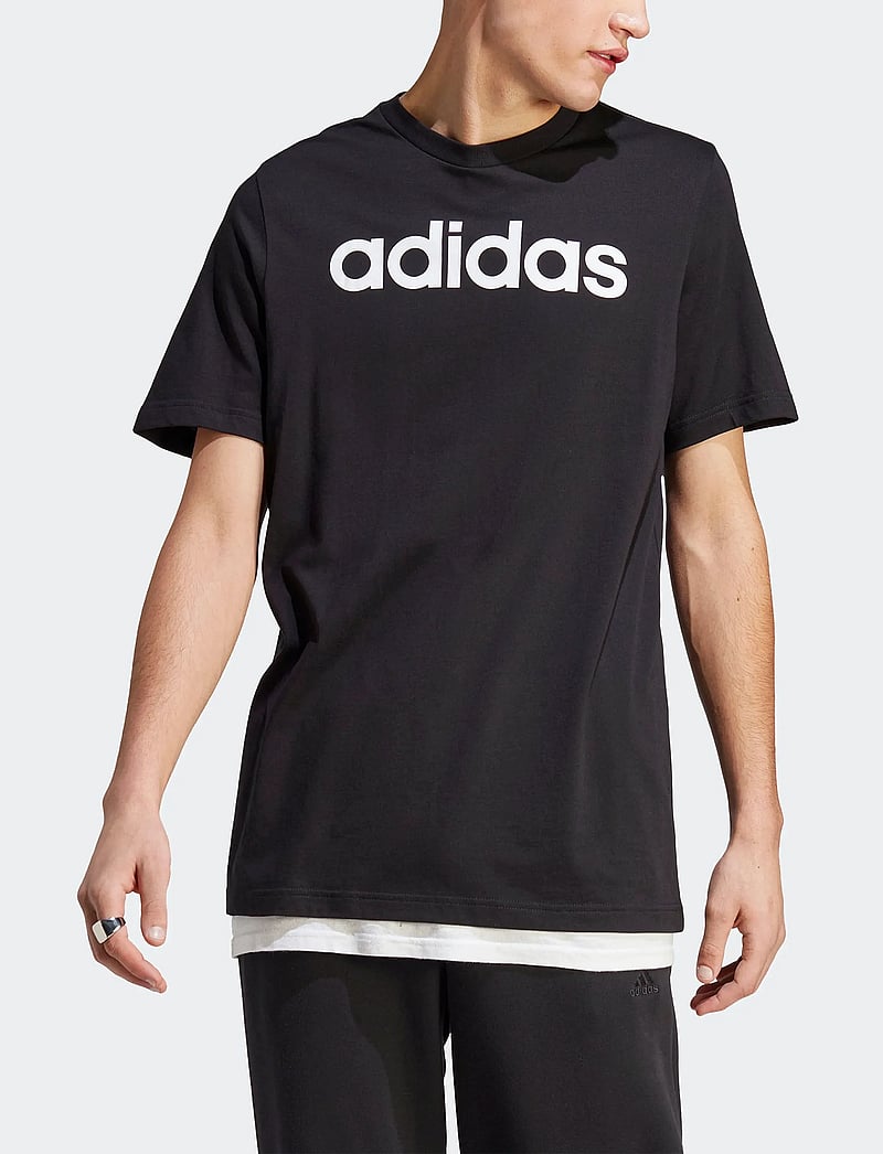 adidas Sportswear - M LIN SJ T - t-shirts - black - 4