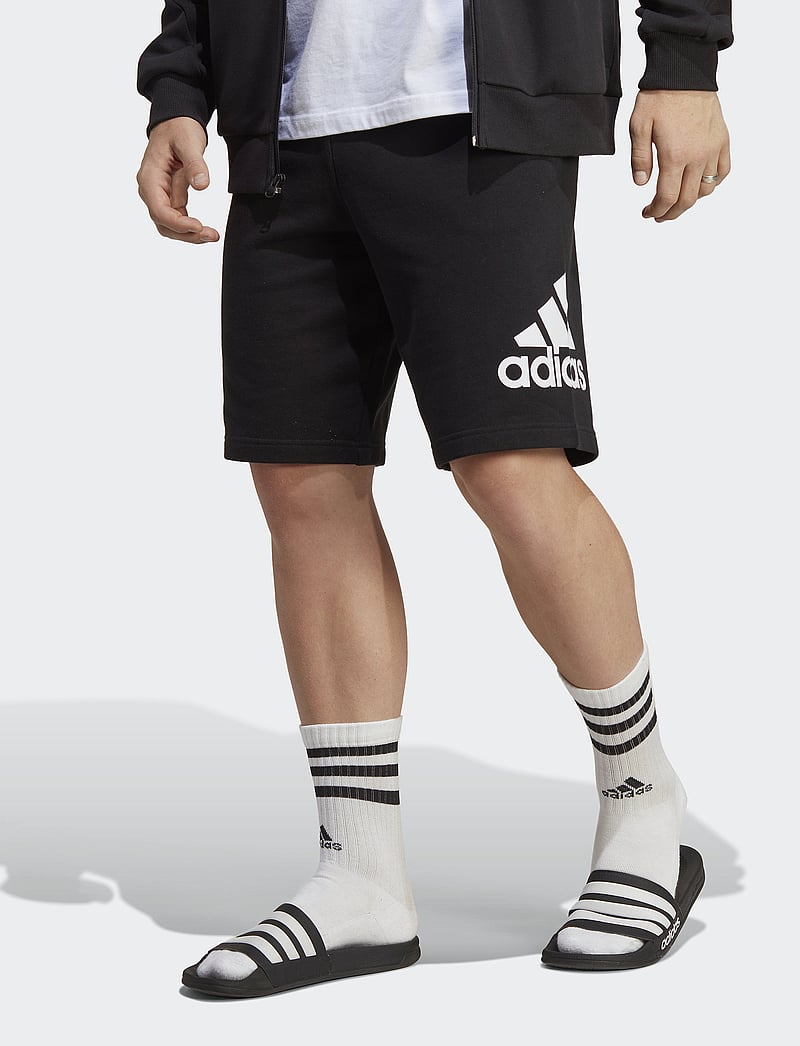 adidas Sportswear - ESSENTIALS BIG LOGO FRENCH TERRY SHORT - bottoms - black - 0
