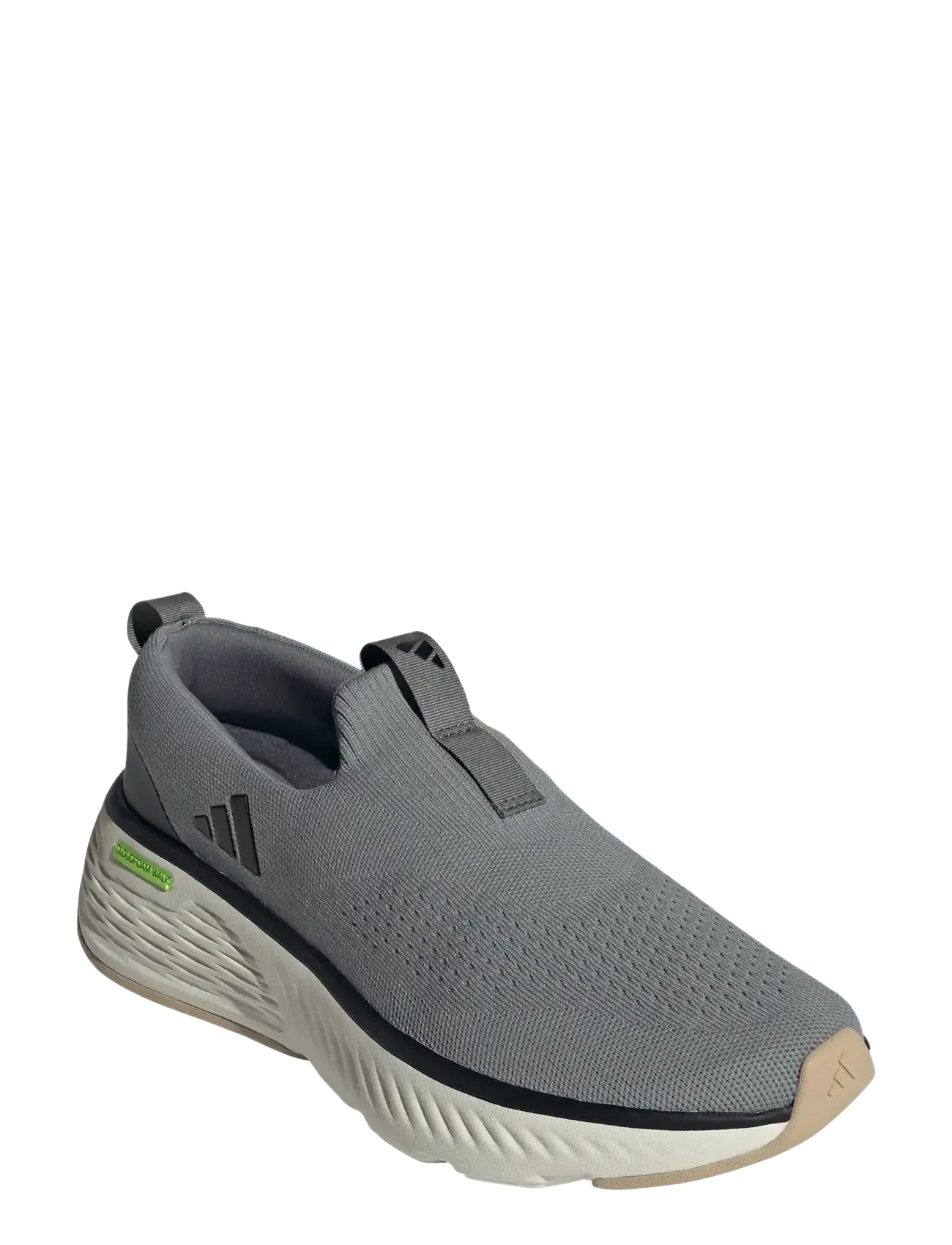 adidas Sportswear CLOUDFOAM GO LOUNGER - Slipper - GRETHR/CBLACK/OWHITE / grey